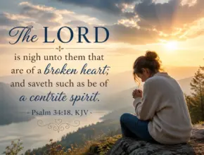psalm 34:18 KJV
